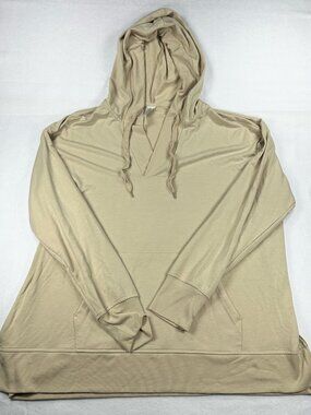 RBX French Terry Hood Lightweight Sand Women’s‎ Sz 2X Casual Athletic Sport